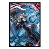 50 PCS Holographic Anime Card Sleeves, 63mm x 90mm Board