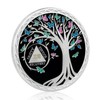 CHURYUML 18 Year Sobriety Coin Tree of Life Sobriety Chip