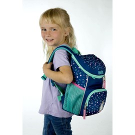 Scooli Mini-Me Nursery Backpack with Removable Chest Strap for Boys and Girls, Ergonomic Preschool Backpack for Nursery, Lots of Storage Space, Very Light, Blue, darkblue