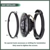 Phamyor 7 Inch Round Headlight Mounting Retaining Bracket Ring with
