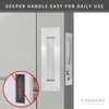 senharvest Recessed Finger Flush Pulls with Edge Pull -Sliding Closet
