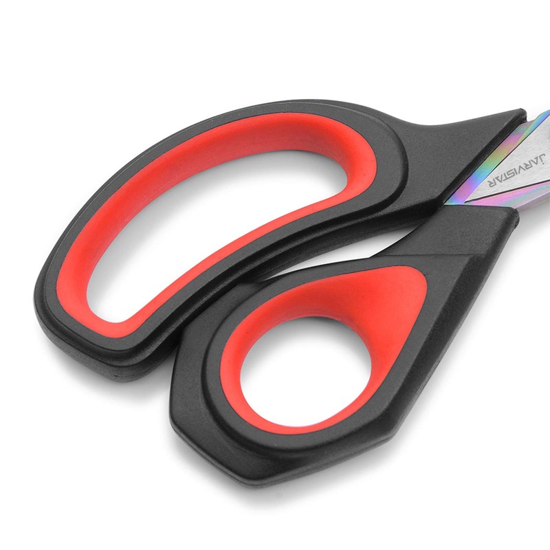 JARVISTAR Professional Dressmaking Scissors, Fabric Scissors with Soft Handle, Titanium