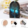 2 PCS Wood Book Ends, Tree of Life Viking Non