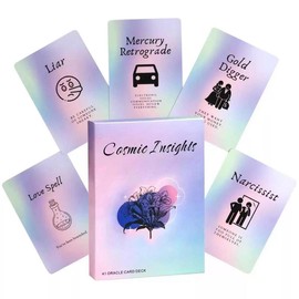 Cosmic Insights Oracle Card, 1 Box (41 Cards) Cosmic Insights Tarot Card Game Set, Fortune Telling Card, Party Entertainment Card Game, Card Games for Family Gathering