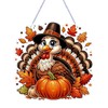 Thanksgiving Hanging Diamond Art Kits for Adults,Acrylic Window Decor