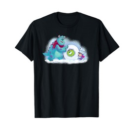 PIXAR Monsters Inc. Mike, Sully & Boo Holiday Snowball T-Shirt