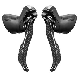 SENSAH Road Bike Shifters 2X7 Speed Lever Brake Bicycle Derailleur Compatible with Tourneg RC100 (R7 (Carbon 2x7))