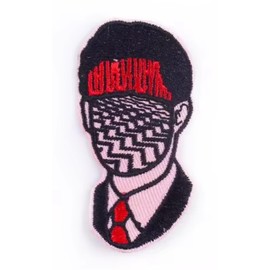 Twin Peaks Agent Dale Cooper Red Room Coffee David Lynch TV Show 2.6" Iron On Embroidered Patch for Clothing