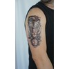 2 Sheets Temporary Tiger with Blue Eyes Tattoo Tiger Tattoo