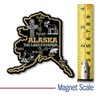 Alaska Giant State Map Souvenir Magnet