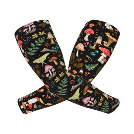 CVFGHJOKC Mushrooms Cooling Arm Sleeves For Men & Women Sunscreen Arm Cover With Thumb Holes For Gardening Outdoors Sports Workouts
