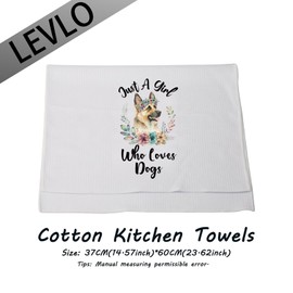 German Shepherd Lovers Towel Gift Just A Girl Who Loves Dogs Kitchen Towel German Shepherd Owner Mom Dad Gift (German Shepherd-Girls)