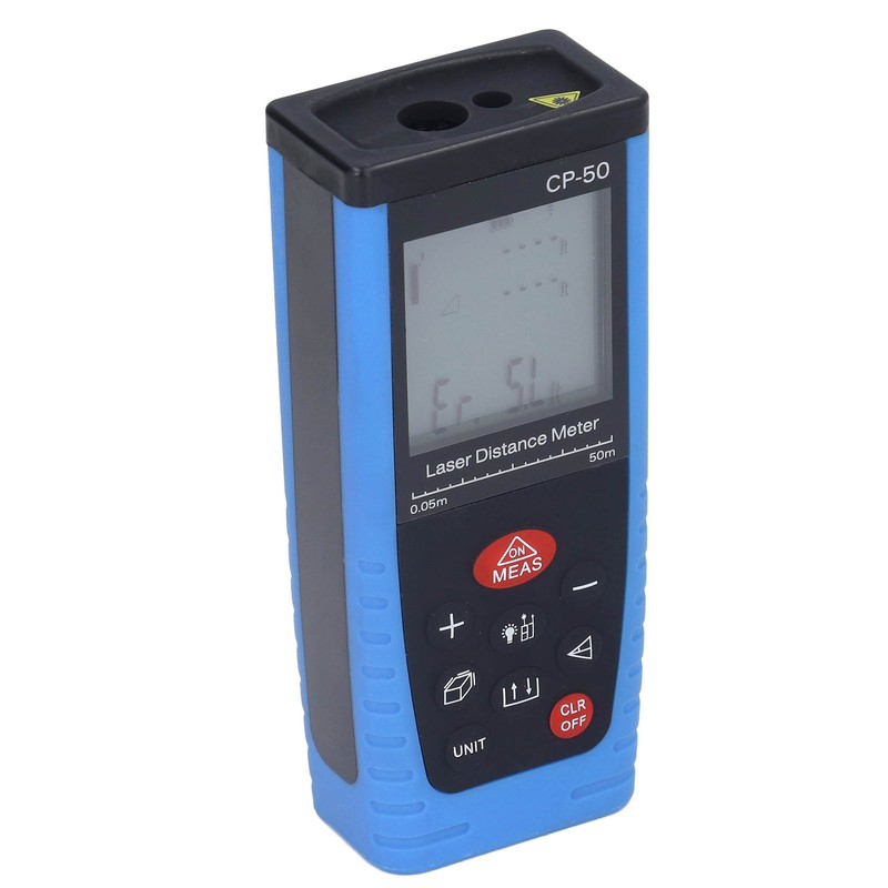 165ft Laser Distance Measure M in Ft Handheld Waterproof Laser