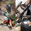 HANDLANDY Fingerless Work Gloves for Men Women, Padded, Non-Slip, Shockproof,