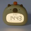 Capybara Alarm Clock for Kids, Rechargeable Tabletop Alarm Clock with
