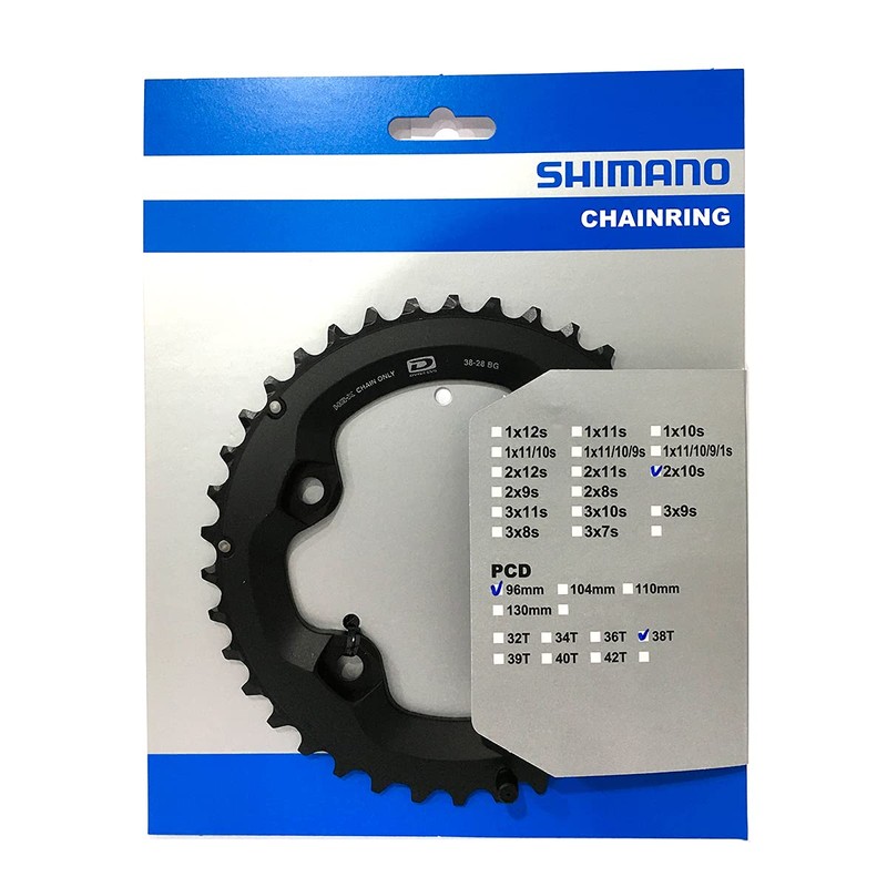 Shimano FC-M6000-2 chainring, 38T-BG
