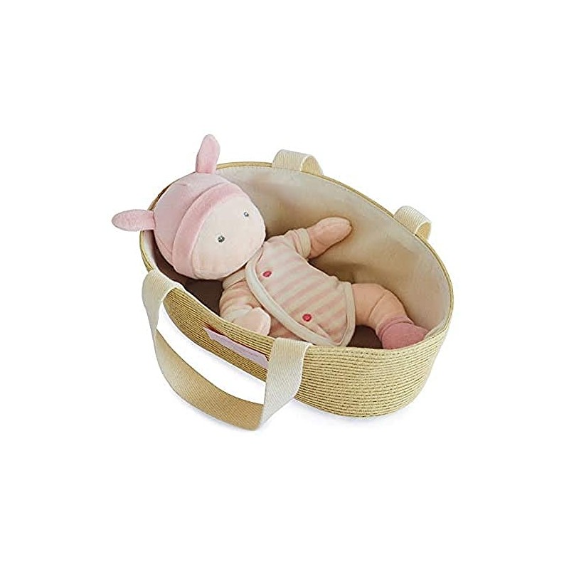 Doudou et Compagnie Jolijou DC3624 Fabric Baby Doll with Removable