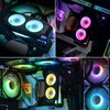 Memory RAM Cooling Fans,5v/3-Pin ARGB Light Effect Memory Cooler for
