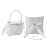 TRUE LOVE GIFT Flower Girl Basket and Ring Bearer Pillow