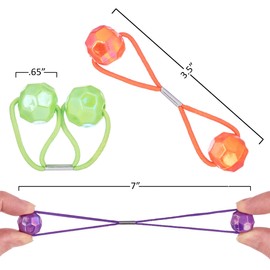 Expressions 20pc Ponytailers Ponytail Balls Hair Elastics, 18mm Round Opaque Multicolored Twin Hair Beads Bauble Hair Ties Ponytail Holders, Toddler Kids Hair Ties, Value Pack