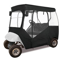 SANSHARE EZGO TXT RXV Golf Cart Enclosure 2 Passengers Heavy Duty 600D Golf Cart Rain Cover Waterproof Windproof