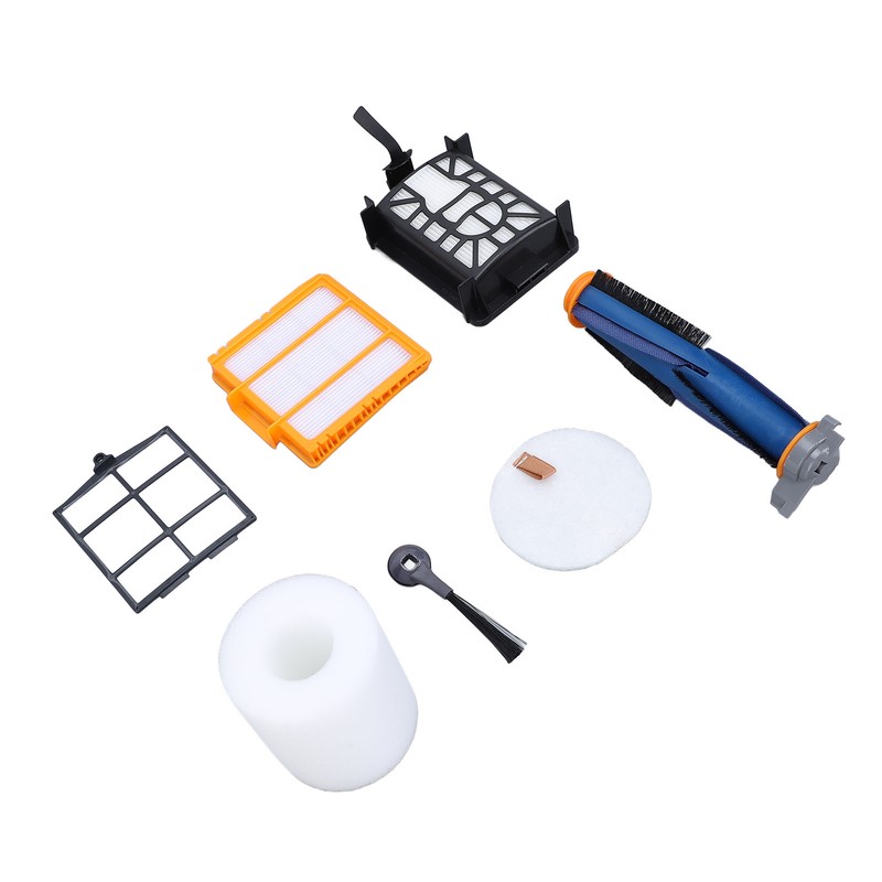 Vacuum Accessories Kit Main Brush Side Brush Filter Mesh Robot