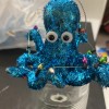 Holiday Time Teal Glitter Octopus Ornament, 3 in, by Holiday