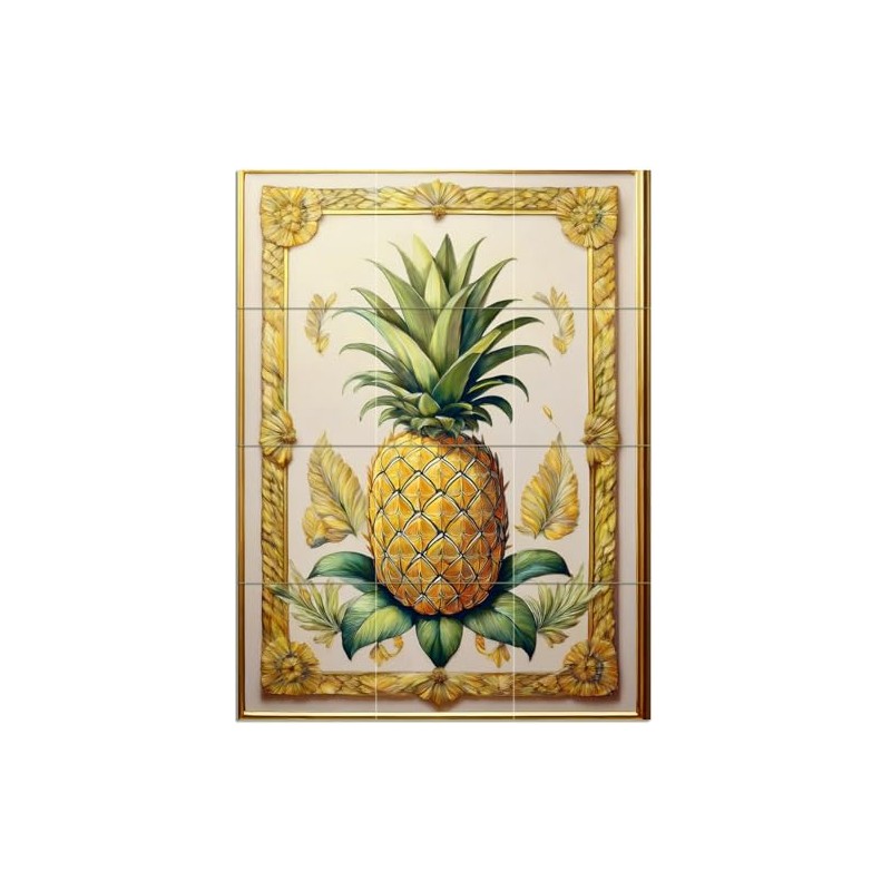 Tile Mural Pineapple Decor Pattern A943 Kitchen Bathroom Shower Wall