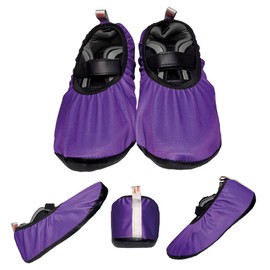 Premium Adult and Kid Shoe Covers - Keep your space clean: Home, Car, After Sports, Suitcase, Classroom - Durable, Machine-washable, Non-slip, Reusable (1 pair) for INDOOR USE