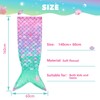 WERNNSAI Mermaid Tail Blanket - Soft Mermaid Blanket for Children
