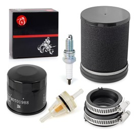 Air Filter Fuel Oil Filter Spark Plug Intake Manifold For Kawasaki Prairie 360 KVF360 2003-2013 11013-1292 16065-1379