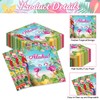 Pack of 50, Tropical Aloha Paper Napkins, Colorful Flamingo Parrot