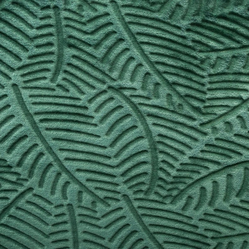 Atmosphera Leaf Relief Bedspread, Green, 125 x 150 cm