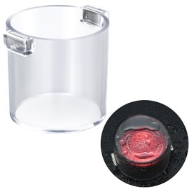 Strong Magnet Magnetic Push Button Switch Protective Cover Round 50 * 50mm 2inch Dustproof Waterproof Transparent Protective Cover for Power Cockets,Emergency Stop Button