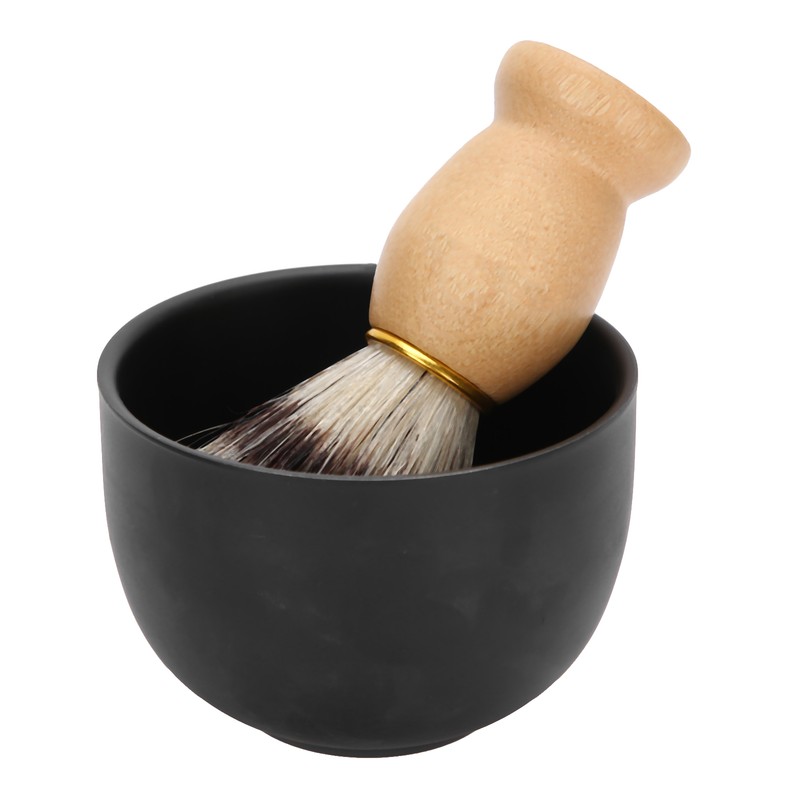 2pcs / Set Shaving Soap Bowl Shaving Brush Beard Brush
