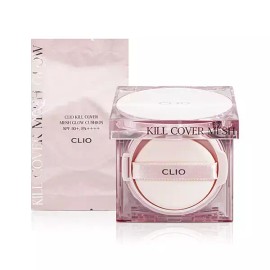 Clio 클리오 킬 커버 메쉬 글로우 쿠션 (본품+리필) [3호 리넨] Clio Kill Cover Mesh Glow Cushion (Original + Refill) [Shade 3 Linen]