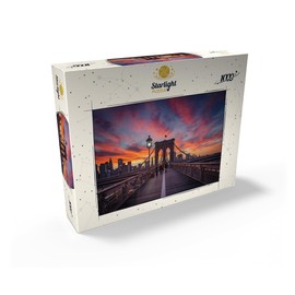 MyPuzzle Brooklyn Bridge at Sunset - Premium 1000 Piece Jigsaw Puzzle for Adults