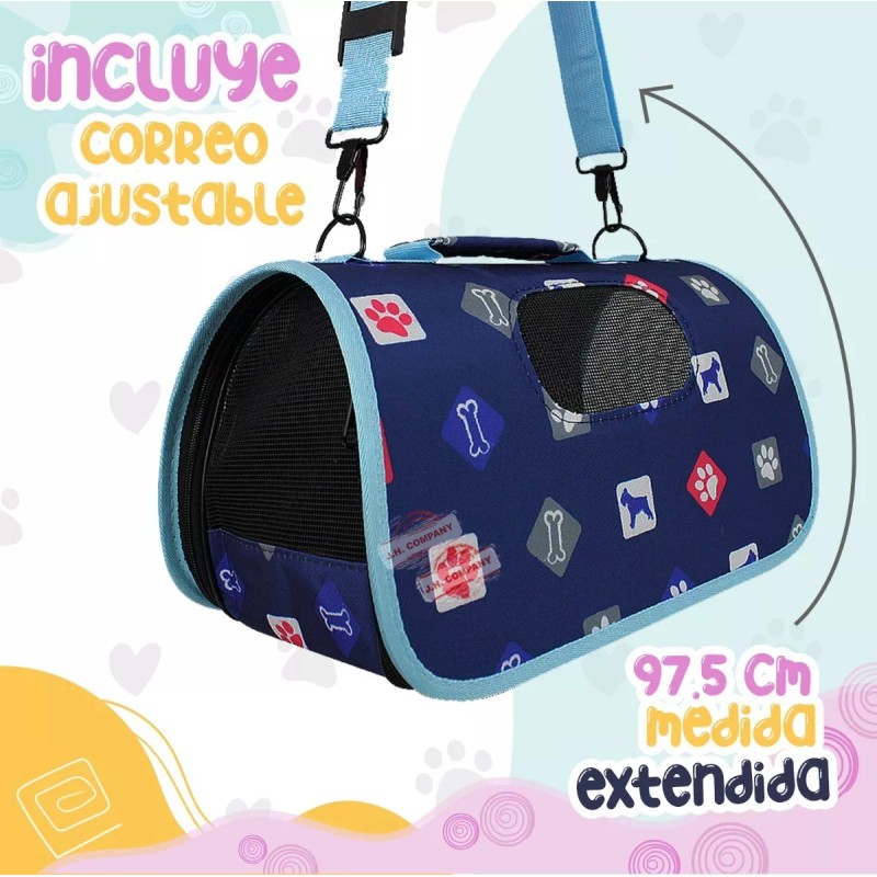 Nunbell Transportadora De Tela Para Perro Bolso Desmontable Chico