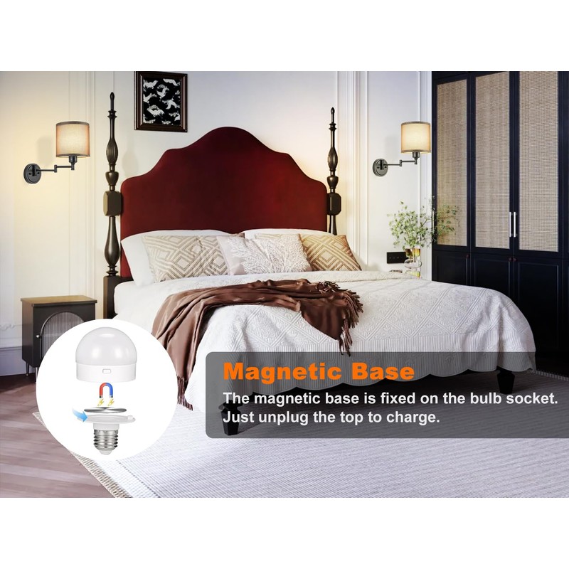GOODATE Battery Operated Wall Sconce with Remote Control, 15 Colors