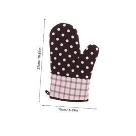 LABRIMP High Performance Oven Gloves Cotton Cloth Heat Insulation Mitts for Cooking Baking BBQ