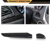 CNNELL Central Control Dashboard Cover Trim Bezels Compatible with Chrysler