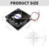 ventilador de refrigeración, 80mm x 25mm, DC 12V para gabinete