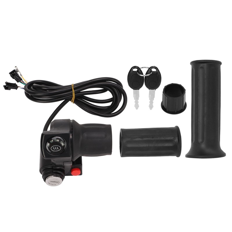 Electric Bike Throttle Grip 4 Lights Half Lock Speed Twist