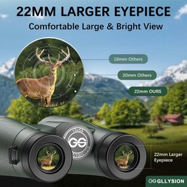 15x54 Binoculars for Adults High Powered with Harness, Phone Adapter and Bluetooth Camera Remote - Super Bright Waterproof Binoculars for Bird Watching Hiking Cruise Travel Stargazing
