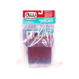 Auto World Diecast Standard Size 6 Blister Card Protectors for 1/64 Scale Blister Cards by Auto World AWDC023