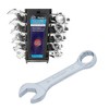 Blue Spot 4110 Chrome Vanadium Metric Stubby Spanner Set, Silver,
