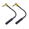 WJSTN Right Angle 6.35 mm Male to 6.35 Female Adapter