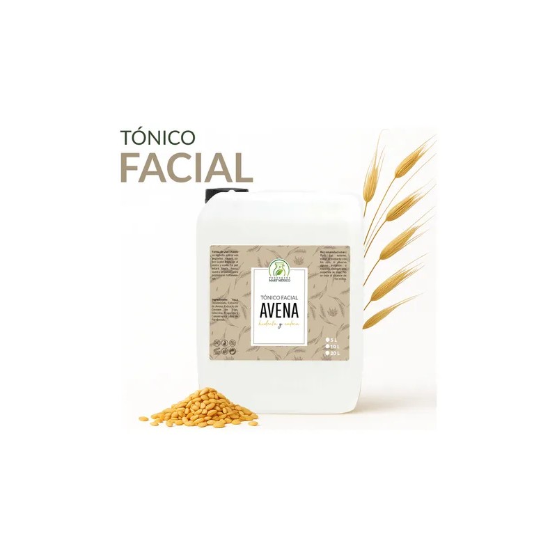Tónico Facial Con Extracto De Avena Hidratante (10 Litros)