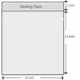 Delatanus 10x13 Inch Cello Bags,T-Shirt Bags,Clear Plastic Sleeves for tops,Party favor,Gifts-48 Pcs