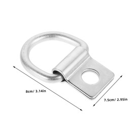 NOLITOY Stainless Steel Pull Trailer Cargo Hooks V-Shaped Tie Down for Securing Loads Vehicles Trailer Accessories for Trucks and Rvs